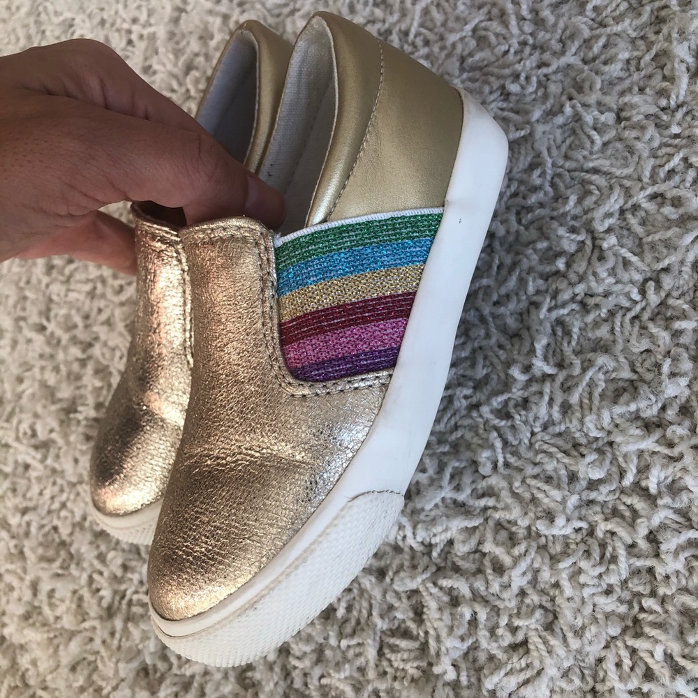 Cat & Jack Gold Toddler Sneakers size 7 - Picture 5 of 5